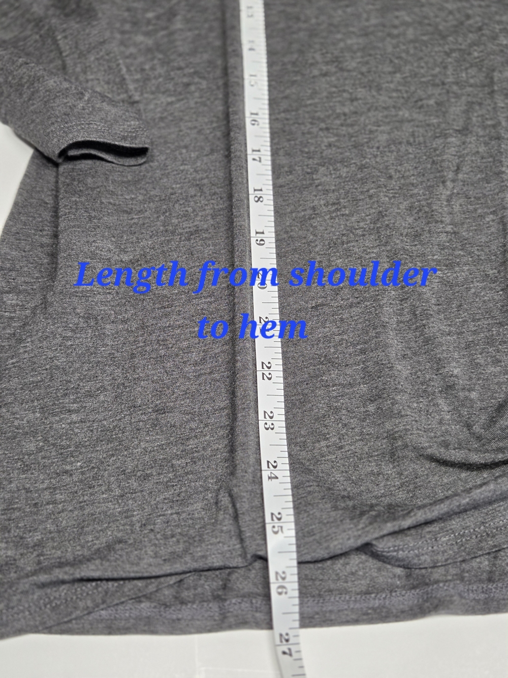 Meri Skye Knot-Hem Long Sleeve Tee in Charcoal by - Picture 11 of 12